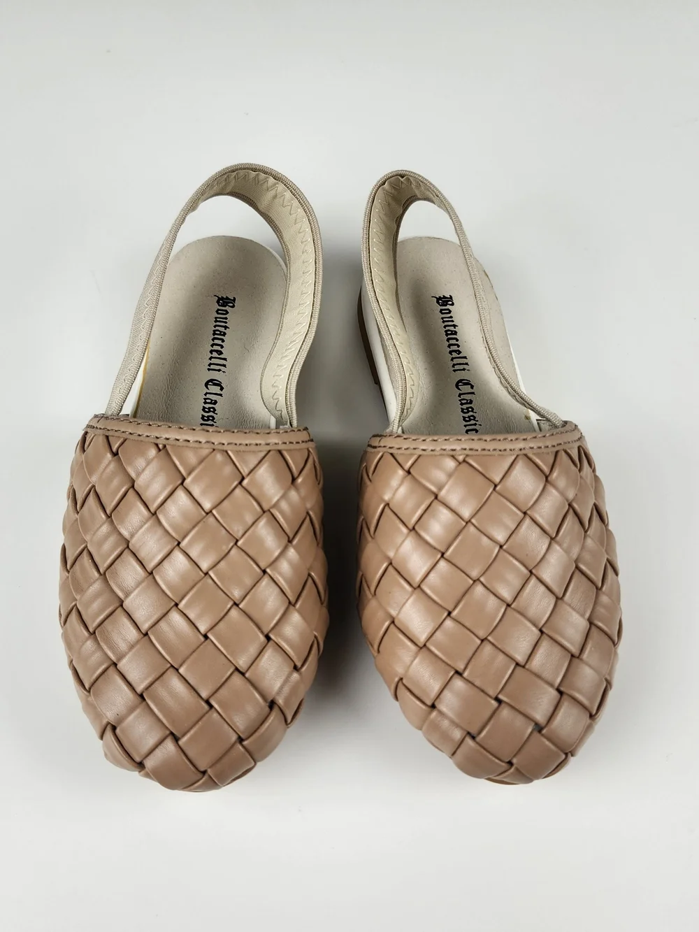 BC Girls Woven Leather Slingback